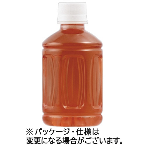 富永貿易　神戸茶房　麦茶　ラベルレス　２８０ｍＬ　ペットボトル　１セット（４８本：２４本×２ケース）1