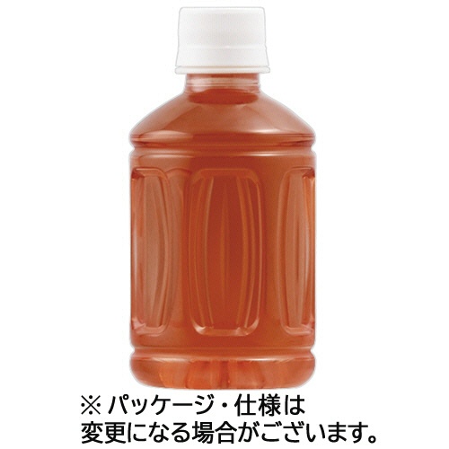 富永貿易　神戸茶房　麦茶　ラベルレス　２８０ｍＬ　ペットボトル　１セット（９６本：２４本×４ケース）1