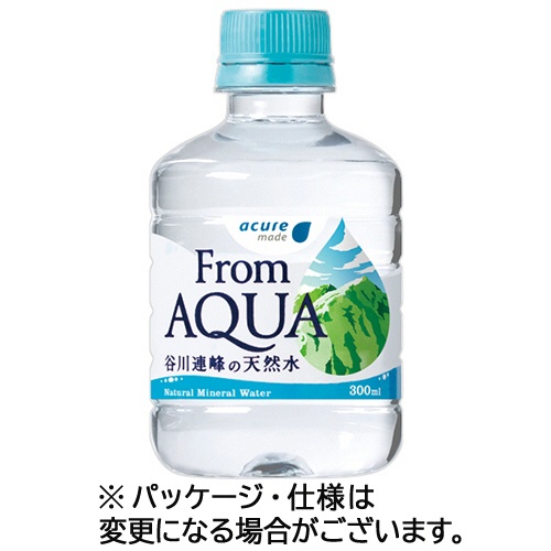 ＪＲ東日本クロスステーション　フロムアクア　谷川連峰の天然水　３００ｍＬ　ペットボトル　１セット（９６本：２４本×４ケース）1