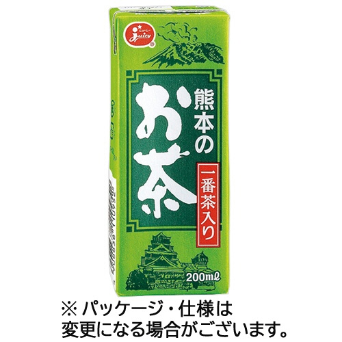 熊本県果実農業協同組合連合会　ジューシー　熊本のお茶　２００ｍＬ　紙パック　１ケース（２４本）1