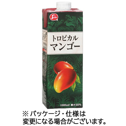 熊本県果実農業協同組合連合会　ジューシー　トロピカルマンゴー　１Ｌ　紙パック　１ケース（６本）1