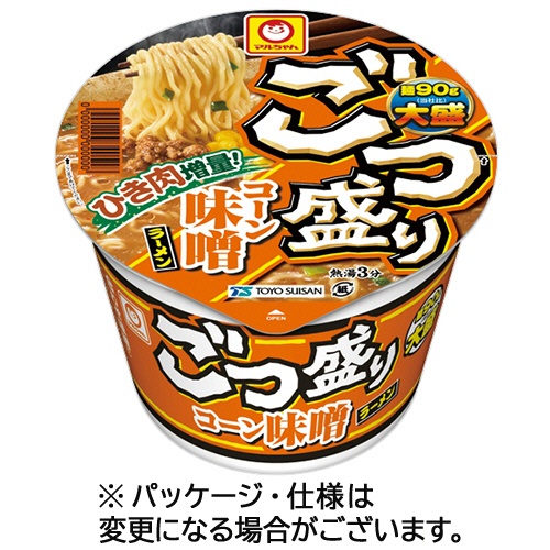 東洋水産　マルちゃん　ごつ盛り　コーン味噌ラーメン　１３８ｇ　１セット（２４食：１２食×２ケース）1