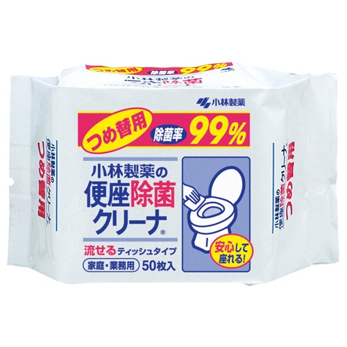 小林製薬　便座除菌クリーナー　家庭・業務用　つめ替用　１セット（１２００枚：５０枚×２４パック）1