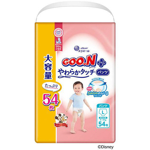 たのめーる】大王製紙 グーンプラス やわらかタッチ パンツ L
