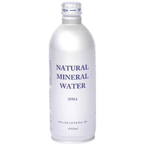 ジャスティス　ナチュラルミネラルウォーター　４９０ｍＬ　ボトル缶　１ケース（２４本）1