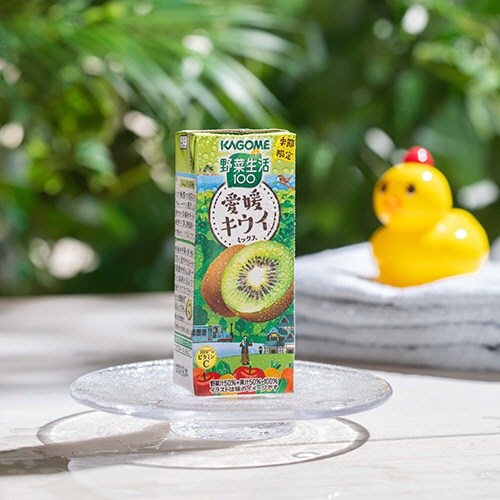 カゴメ　野菜生活１００　愛媛キウイミックス　１９５ｍＬ　紙パック　１セット（４８本：２４本×２ケース）3