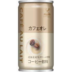 富永貿易　神戸居留地　カフェオレ　１８５ｇ　缶　１セット（１２０本：３０本×４ケース）