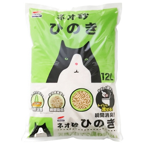 コーチョー　ネオ砂　ひのき　１２Ｌ　１セット（５パック）1