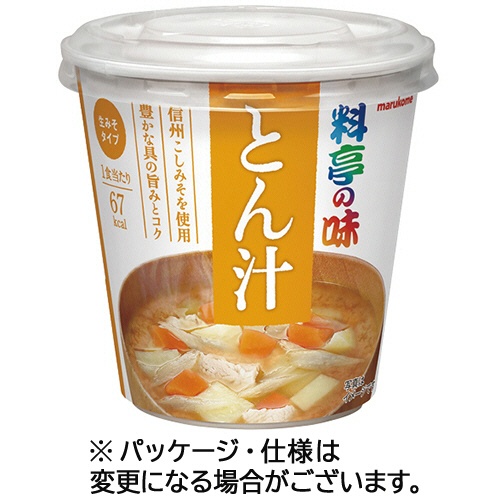 マルコメ　カップ　料亭の味　とん汁　６１ｇ　１セット（６食）1
