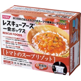 ホリカフーズ　レスキューフーズ　一食ボックス　トマトのスープリゾット　１セット（１２食）