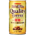 サンガリア　コクと香りのクオリティコーヒー　微糖　１８５ｇ　缶　１ケース（３０本）