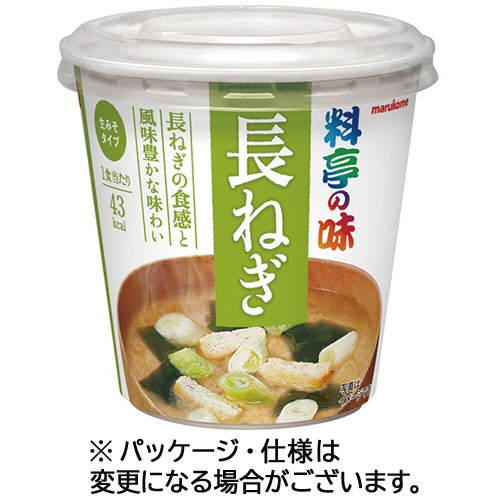 マルコメ　カップ　料亭の味　長ねぎ　２３ｇ　１セット（６食）1