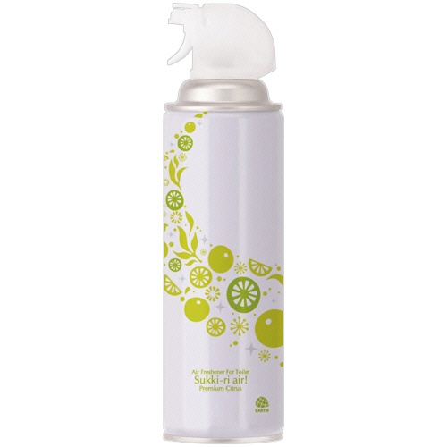 アース製薬　トイレの消臭スプレー　スッキーリエア！　プレミアムシトラスの香り　３５０ｍＬ　１セット（３０本）1