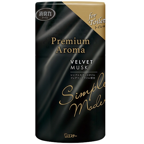 エステー　トイレの消臭力　Ｐｒｅｍｉｕｍ　Ａｒｏｍａ　ベルベットムスク　４００ｍＬ　１セット（３個）1