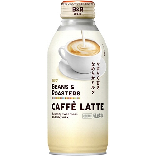ＵＣＣ　ＢＥＡＮＳ＆ＲＯＡＳＴＥＲＳ（ビーンズ＆ロースターズ）　カフェラテ　３７５ｇ　ボトル缶　１ケース（２４本）1