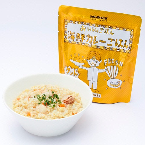 横浜岡田屋　ＨＯＺＯＮＨＯＺＯＮ　海鮮カレーごはん　２８０ｇ　１セット（２５パック）2