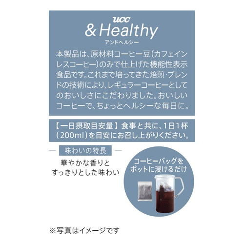 ＵＣＣ　＆Ｈｅａｌｔｈｙ　コーヒーバッグ　水出しアイスコーヒー　５００ｍＬ用　１セット（４８バッグ：４バッグ×１２袋）2