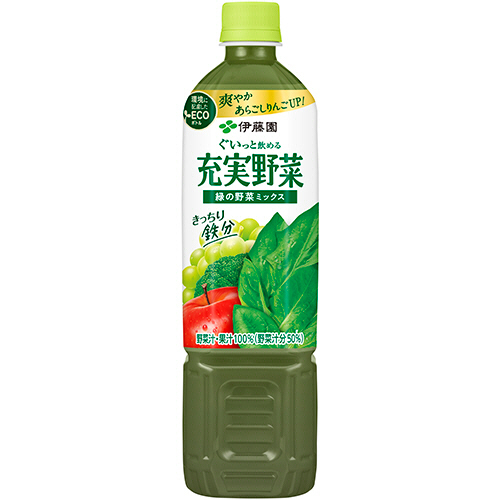 たのめーる】伊藤園 充実野菜 緑の野菜ミックス 740g ペット
