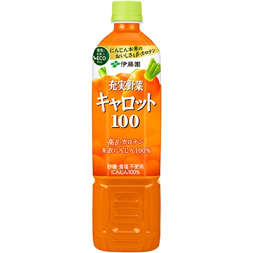 伊藤園　充実野菜　キャロット１００％　７４０ｇ　ペットボトル　１ケース（１５本）1