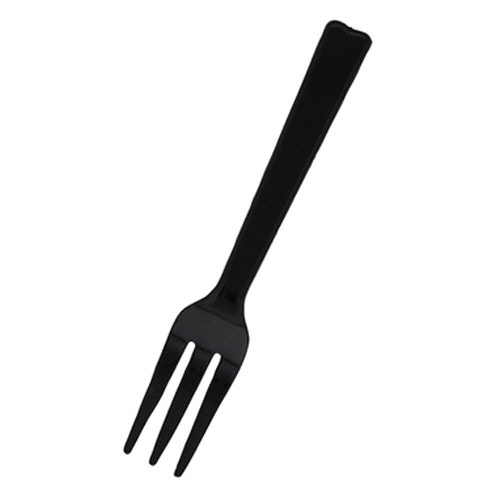 シモジマ　ＨＥＩＫＯ　プラスチックフォーク　１２ｃｍ　黒　バラ　＃００４５１３０２２　１セット（５０００本：１００本×５０パック）1