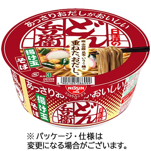 日清食品　日清のあっさりおだしがおいしいどん兵衛　揚げ玉そば　６９ｇ　１ケース（１２食）1