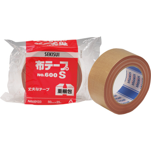 積水化学工業 布テープ No.600S 50mm×25m N60SX03 1セット(30巻)-