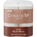 日本製紙クレシア　クレシアＥＦトイレットロール　ダブル　５２．５ｍ　１セット（６４ロール：８ロール×８パック）