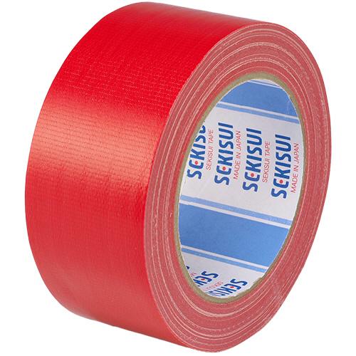 たのめーる】積水化学 布粘着テープ 600Vカラー 50mm×25m 赤 N60RV03 1