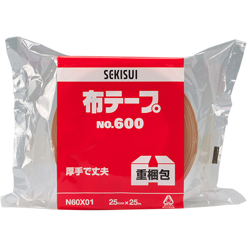 たのめーる】積水化学工業 布テープ No.600V 25mm×25m たのめーる】積水化学工業 布テープ No.600V 25mm×25m