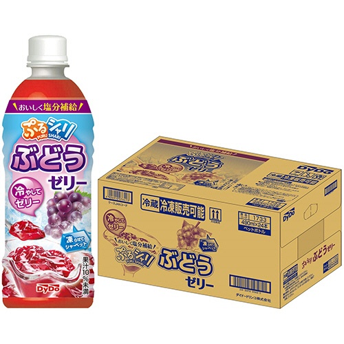 ダイドードリンコ　ぷるシャリぶどうゼリー　４９０ｍＬ　ペットボトル　１ケース（２４本）2