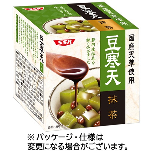 清水食品　ＳＳＫ　国産天草使用　抹茶豆寒天　２３０ｇ　１セット（１２個）1