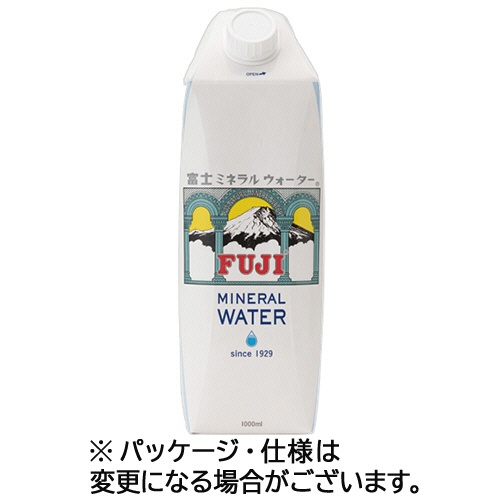 富士ミネラルウォーター　１Ｌ　紙パック　１ケース（１２本）1