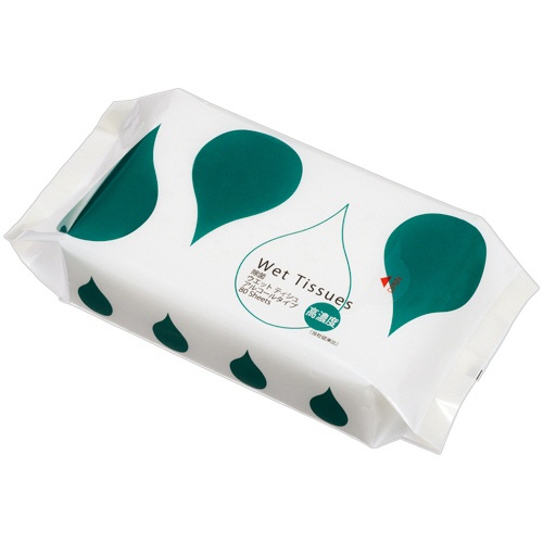 ＴＡＮＯＳＥＥ　高濃度アルコール除菌ウエットティッシュ　詰替用　１セット（１６００枚：８０枚×２０パック）1