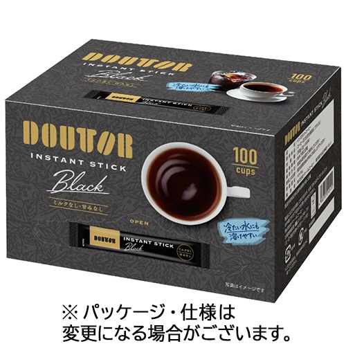 ドトールコーヒー　インスタントスティックブラック　１セット（２００本：１００本×２箱）1