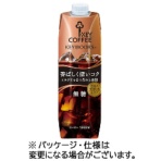 キーコーヒー KEY DOORS+ リキッドコーヒー 深いコク 無糖 1000mL 紙パック(口栓付) 1セット(6本)