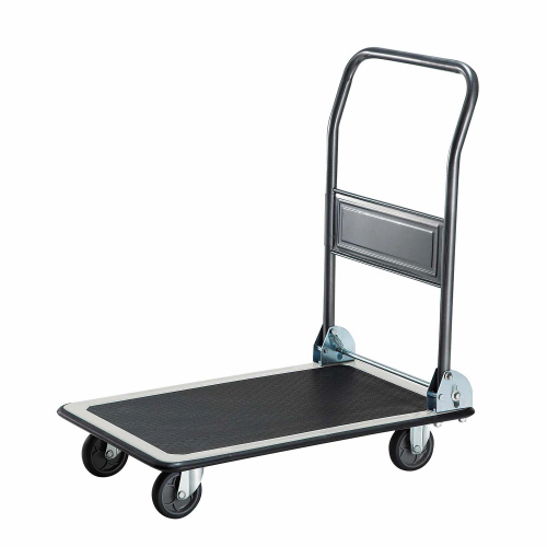 たのめーる】TANOSEE スチール台車(折りたたみ式) 150kg荷重 黒 たのめーる】TANOSEE スチール台車(折りたたみ式) 150kg荷重 黒