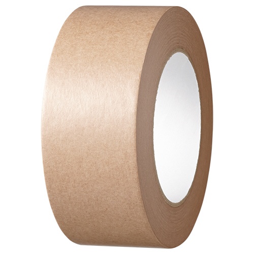 ＴＡＮＯＳＥＥ　クラフトテープ　重ね貼可能　５０ｍｍ×５０ｍ　厚み約０．１４ｍｍ　茶　１セット（５０巻）2
