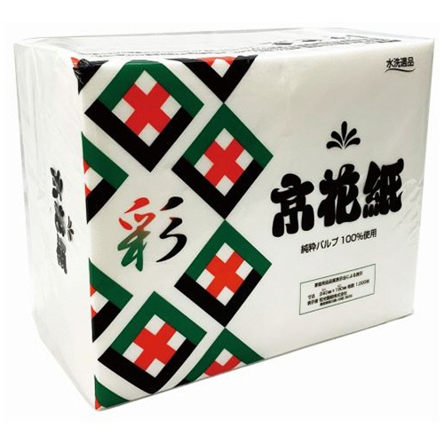 和光製紙　京花紙　彩　２４０×１９０ｍｍ　１セット（１２０００枚：１０００枚×１２パック）2