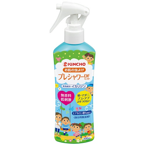 大日本除蟲菊　ＫＩＮＣＨＯ　お肌の虫よけ　プレシャワーＤＦ　ミスト　無香料　２００ｍＬ／本　１セット（３本）1