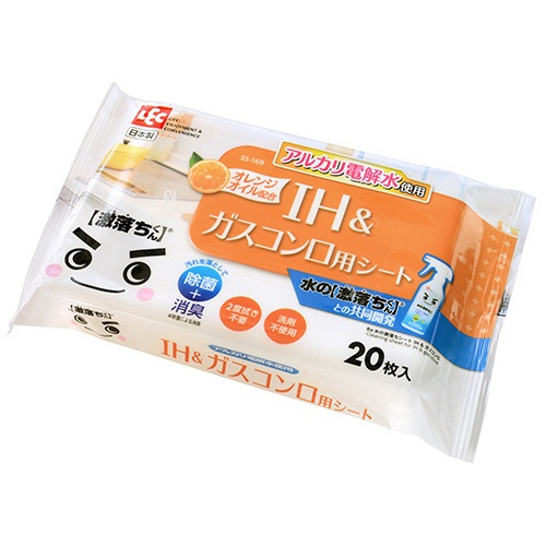 レック　Ｂａ水の激落ちシート　ＩＨ＆ガスコンロ　ＳＳ－１６９　１セット（１２００枚：２０枚×６０パック）2