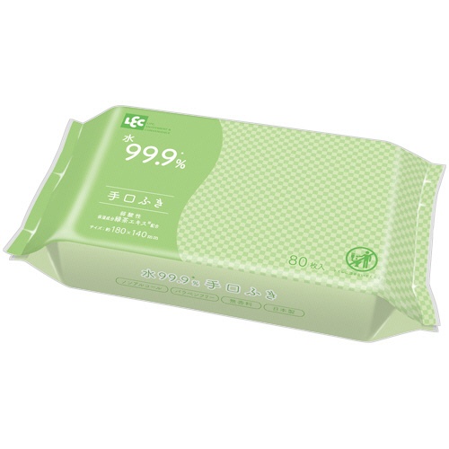 レック　Ｎｕｒｓｉｎｇ　Ｃａｒｅ　水９９．９％　手口ふき　Ｅ９０５４８　１セット（１９２０枚：８０枚×２４パック）1