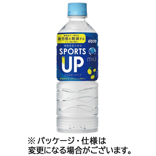ダイドードリンコ　ミウ　スポーツアップ　５５０ｍｌ　ペットボトル　１ケース（２４本）1