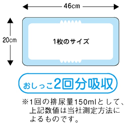 ピジョン　ハビナース　尿とりパッド　横モレ防止超高立体ギャザー　男性用　１セット（２８８枚：４８枚×６パック）4