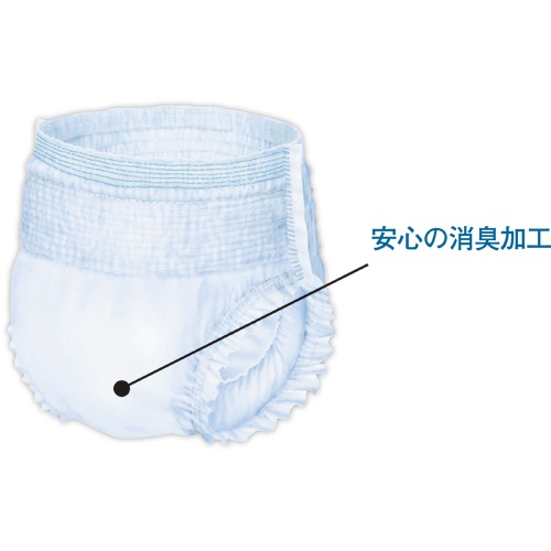 カミ商事　エルモア　いちばん　うす型パンツ　Ｍ－Ｌ　１セット（６４枚：１６枚×４パック）2