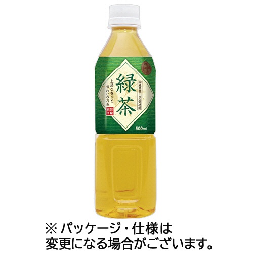 富永貿易　神戸茶房　緑茶　５００ｍＬ　ペットボトル　１セット（７２本：２４本×３ケース）1