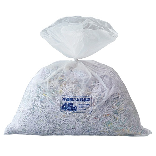 ジャパックス　容量表示入りポリ袋　乳白半透明　４５Ｌ　ＴＳＮ４５　１セット（６００枚：１０枚×６０パック）3