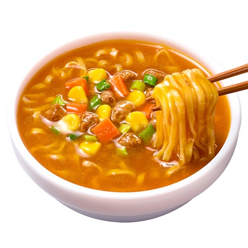 明星食品　一杯満足　スパイシーカレー味ヌードル　６３ｇ　１ケース（１２食）2