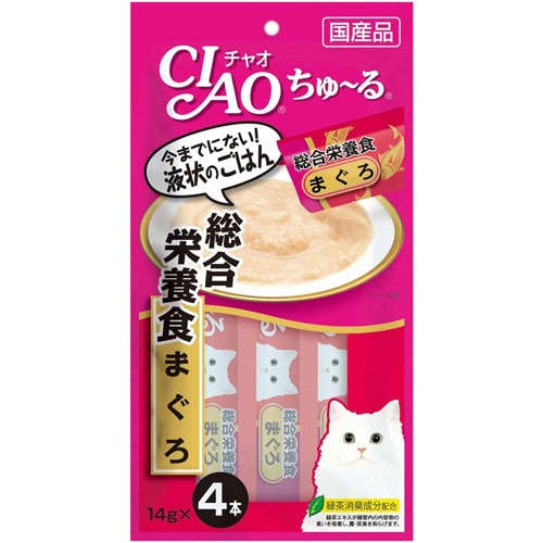 いなばペットフード　チャオ　ちゅーる　総合栄養食　まぐろ　１４ｇ／本　１セット（２４本：４本×６パック）1