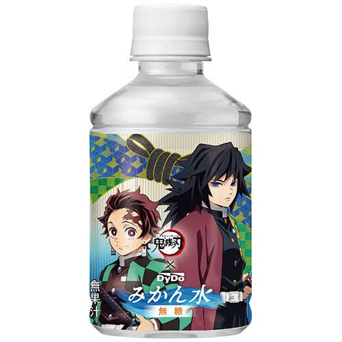ダイドードリンコ　鬼滅の刃　みかん水　無糖　２８０ｍＬ　ペットボトル　１ケース（２４本）6