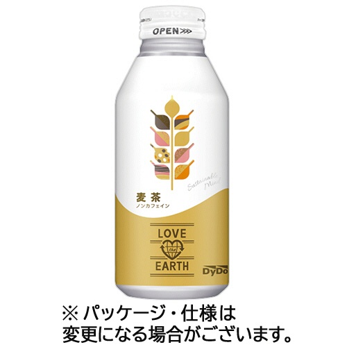 ダイドードリンコ　ラブジアース　麦茶　３７０ｇ　ボトル缶　１ケース（２４本）1